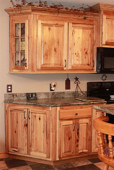 hickory wooden cabinets